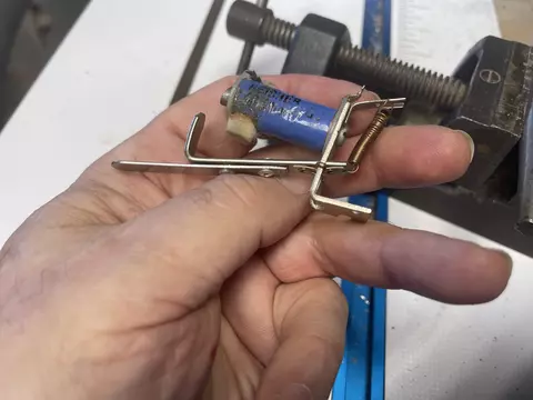 An organ pallet magnet modified to use as an actuator