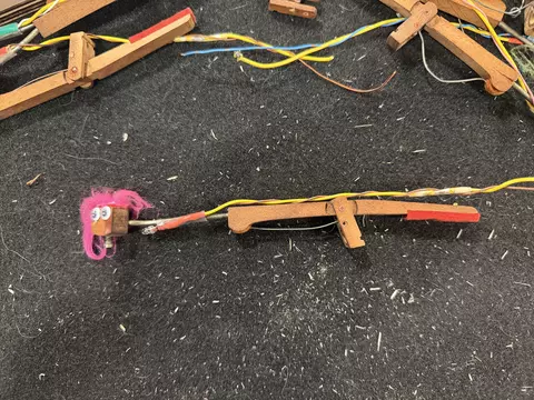 Striker assembly with head and LED