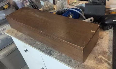 A wooden box