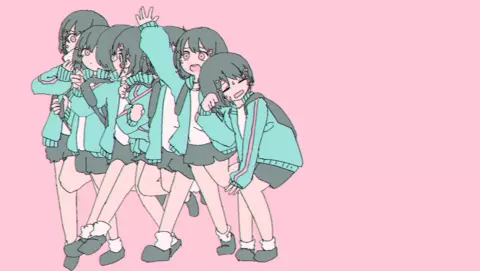 Overlaying pictures of an anime girl