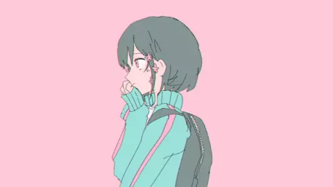 Anime girl looking worried